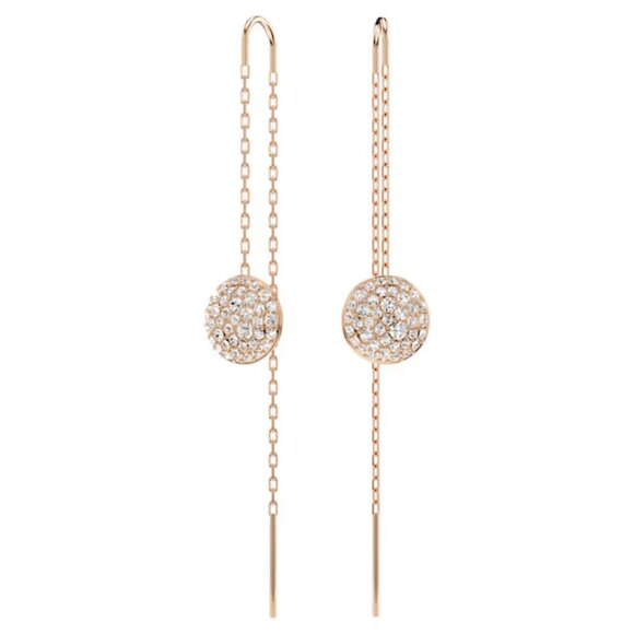 SWAROVSKI Sublima drop earrings White, Rose gold-tone plated - Picture 4 of 9